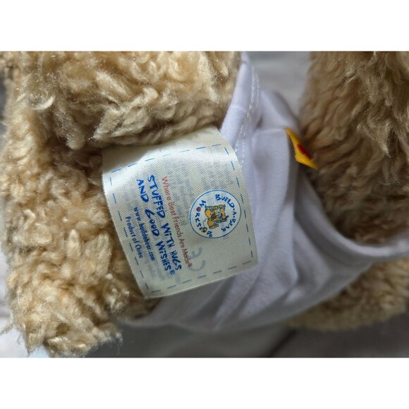 Build-A-Bear Curly Bear‎ 2012 Plush Pink Bows Mom Mother Valentines Heart Gift - Picture 6 of 7